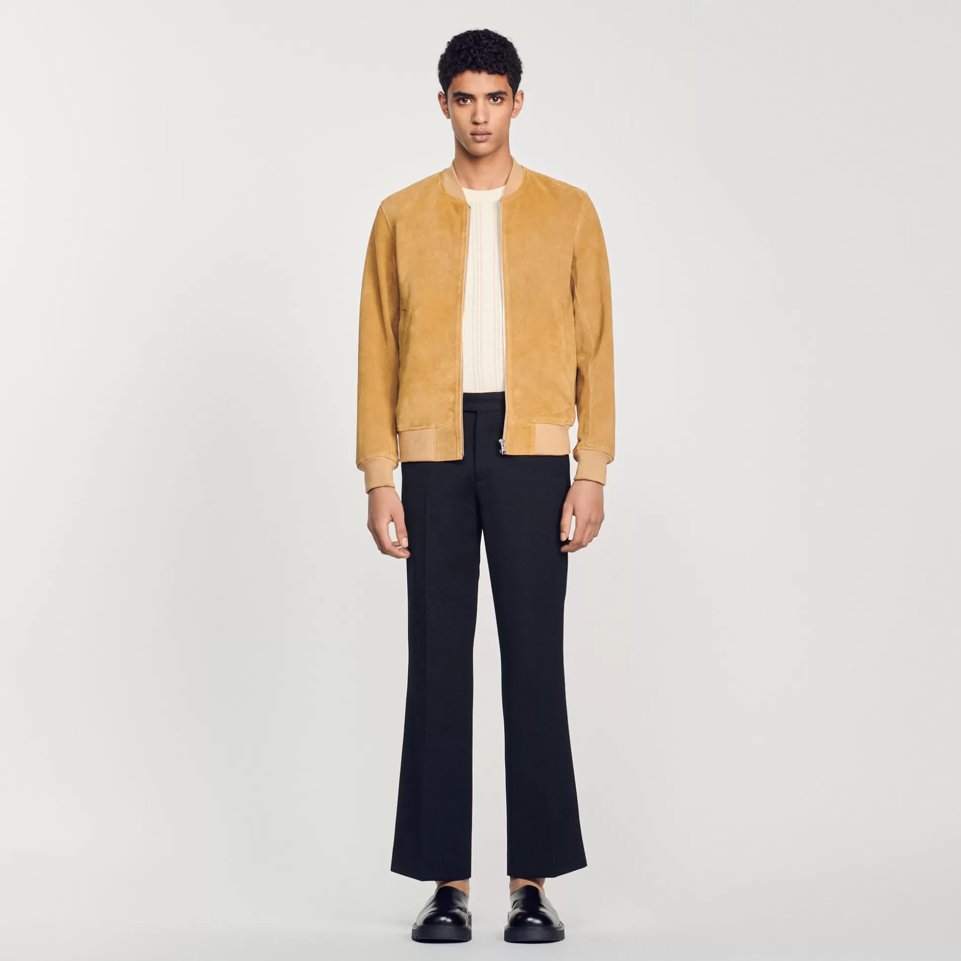 Fashion Giubbotto In Pelle Scamosciata Uomo Capi In Pelle