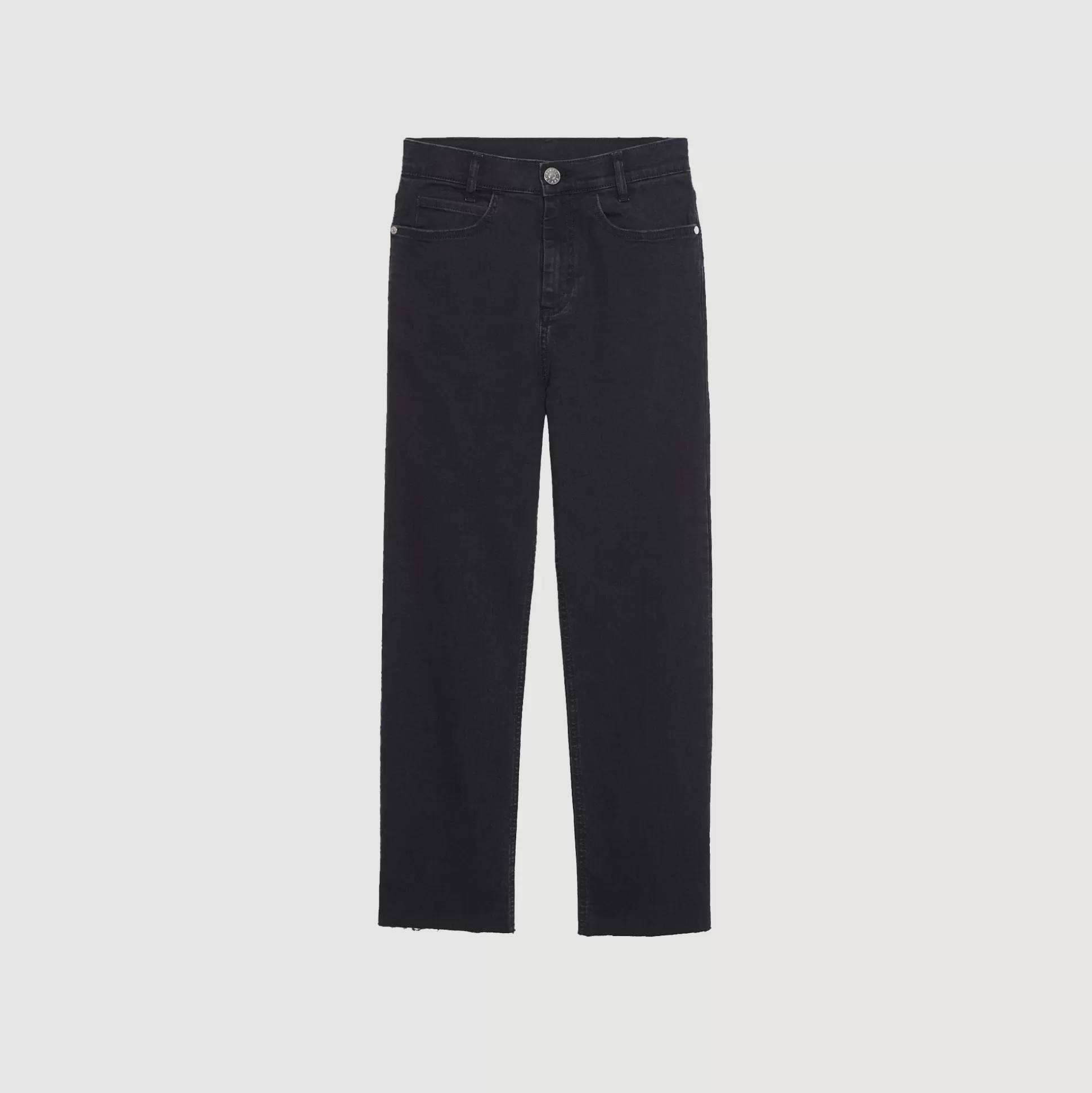 Best Sale Jeans Dritti A Taglio Vivo Donna Jeans